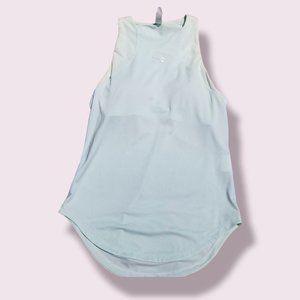 Under Armour Heat Gear Loose Racerback Tank Top Womens Workout Sea glass Blue